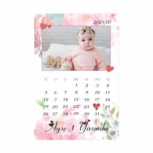 Takvim Tasarımlı Doğum Günü Magnet